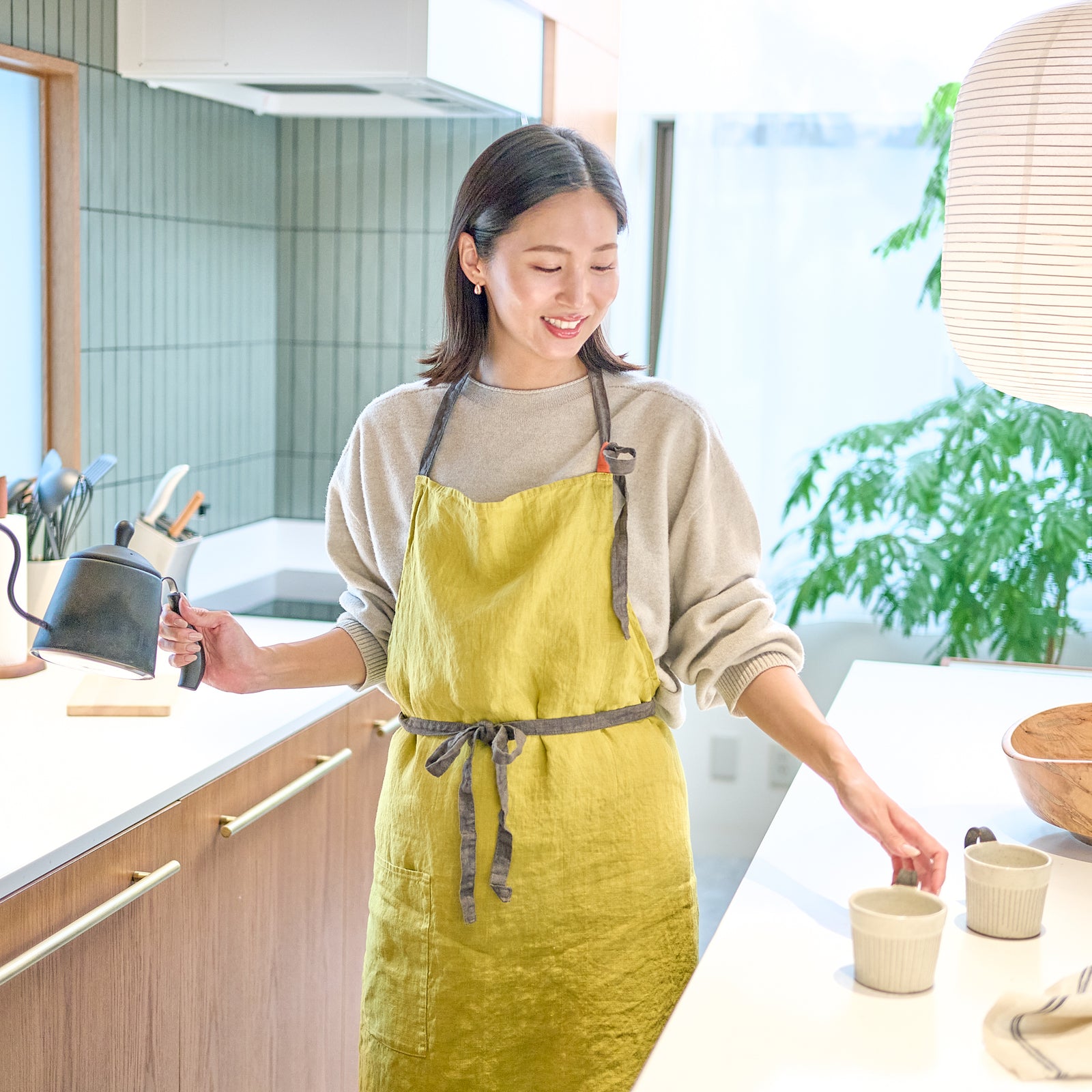 Lino e Lina | 心地いいリネンのフルエプロン