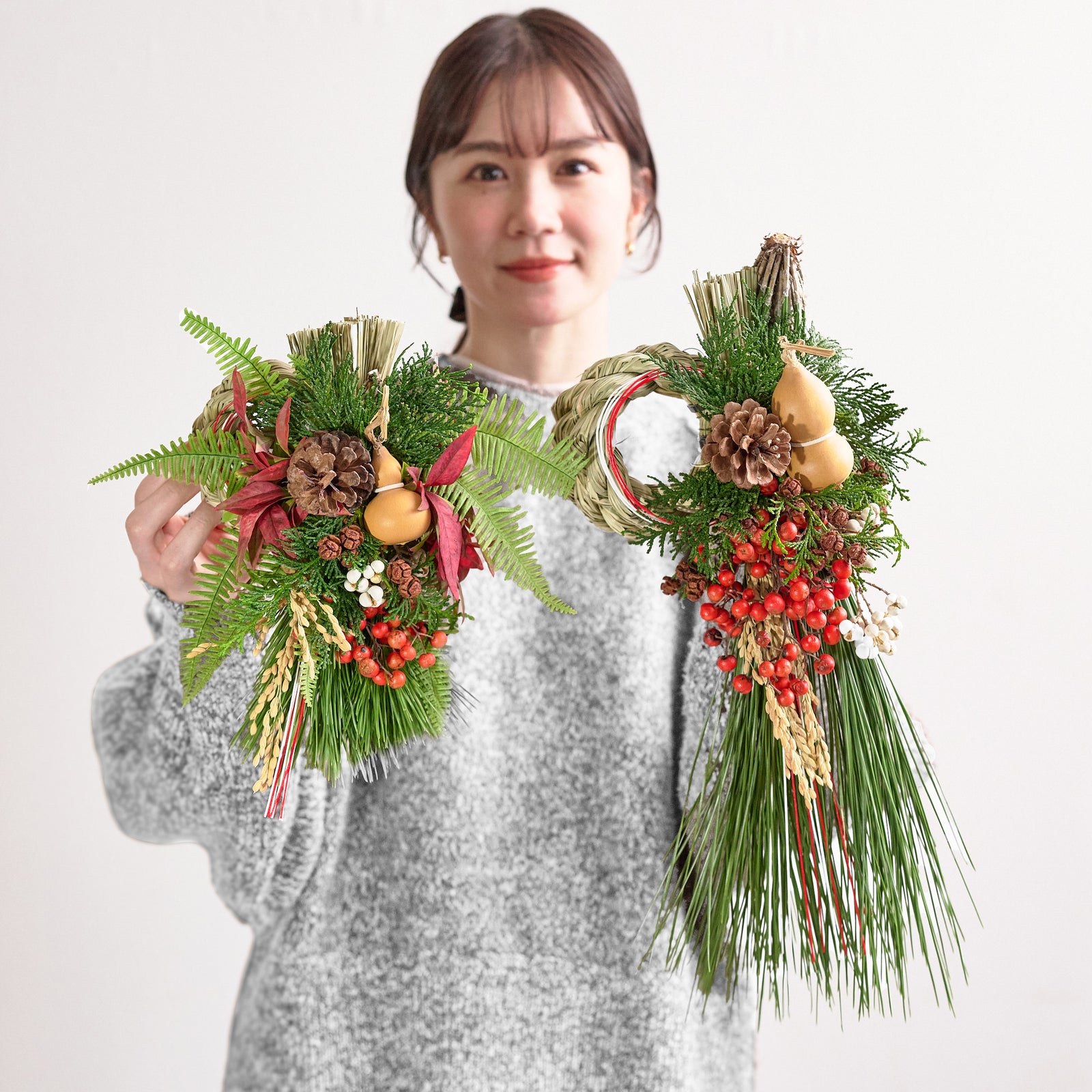 【数量限定】冬の枝ものでつくったお正月飾り(生花)