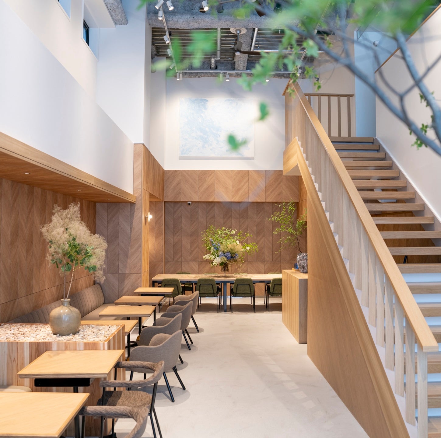 四季とフラワーアレンジレッスン《3月:桜と春のパラレルアレンジ》@SiKiTO CAFE 日本橋店 / 幕張店