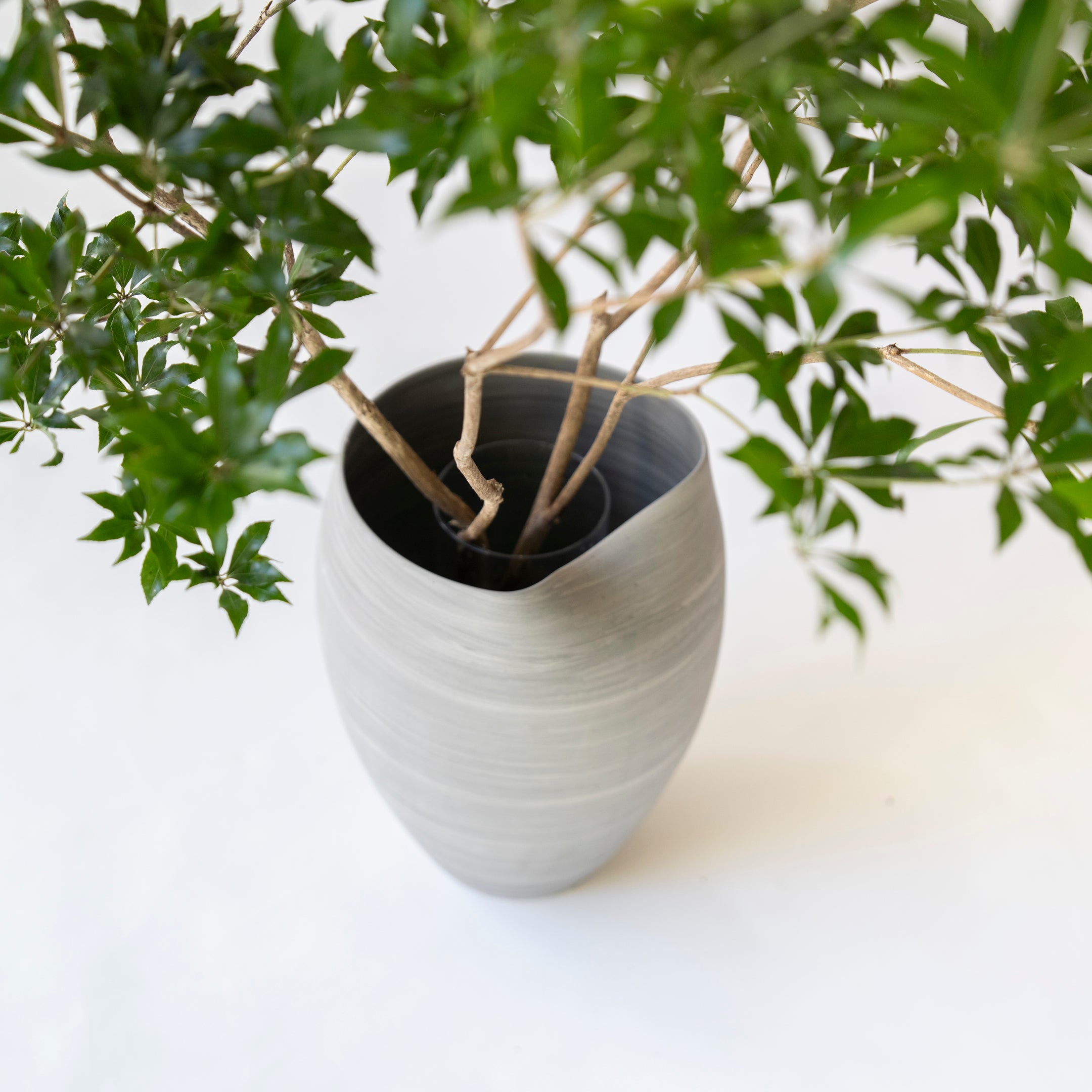 【先行販売】EDA POD ながれ | 水替えしやすい壺型の枝もの花器