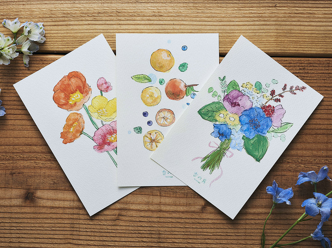 香の具 | 香りと色のブレンドを楽しめる絵の具