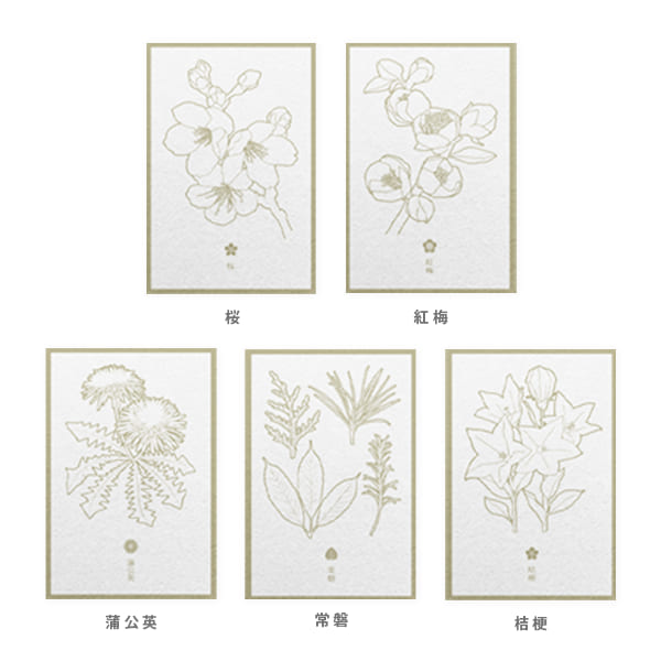 花色鉛筆 ポストカード | 花の色を塗って送って楽しむ