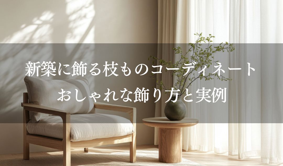 新築に飾る枝ものコーディネート｜おしゃれな飾り方と実例