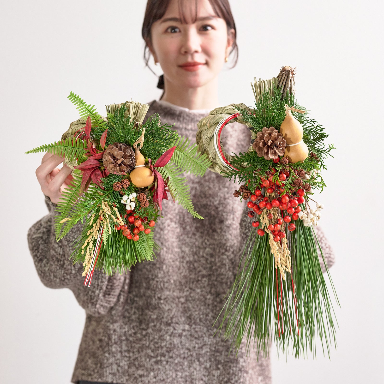 【数量限定】冬の枝ものでつくったお正月飾り（生花）