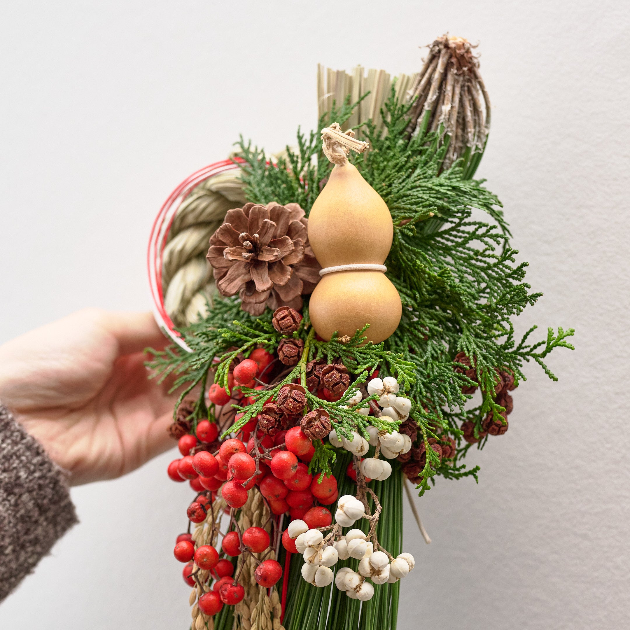 【数量限定】冬の枝ものでつくったお正月飾り（生花）