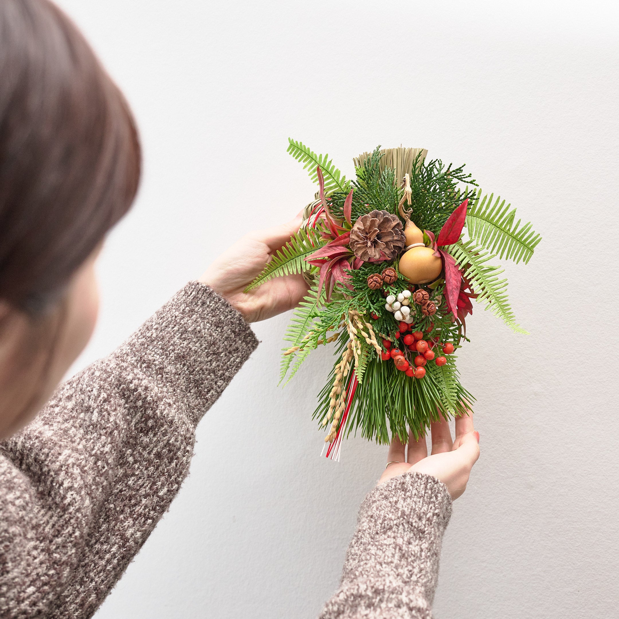 【数量限定】冬の枝ものでつくったお正月飾り（生花）