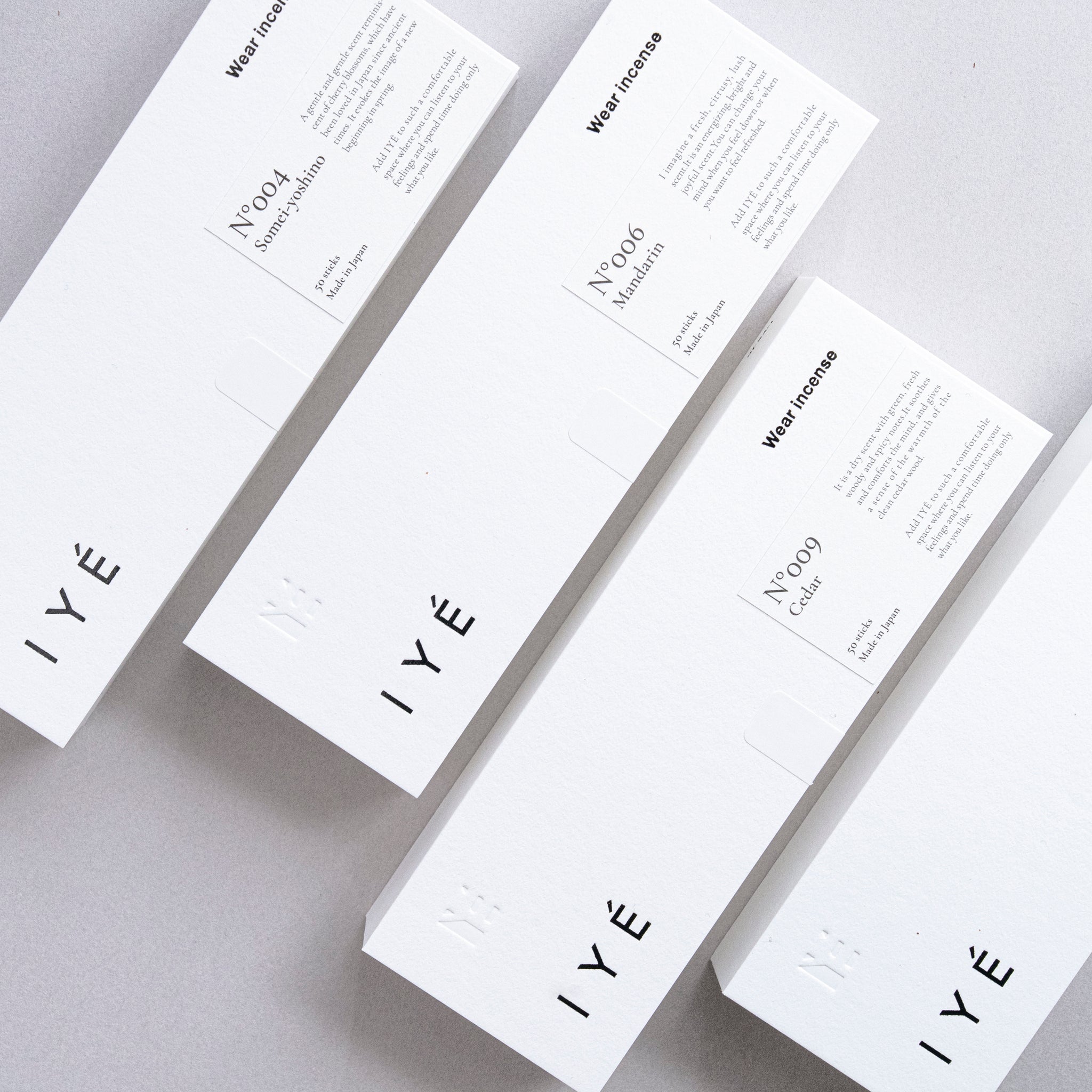 IYÉ incense ｜ 四季を感じる、広がり残る香り