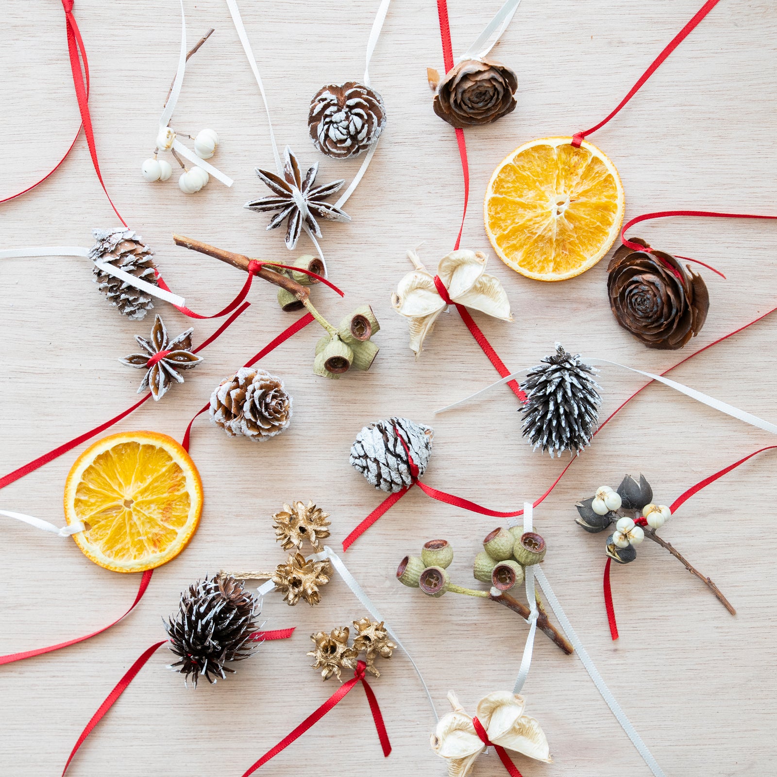 【受注販売】ナチュラルオーナメントセット ｜ ドライ素材を使ったツリー飾り