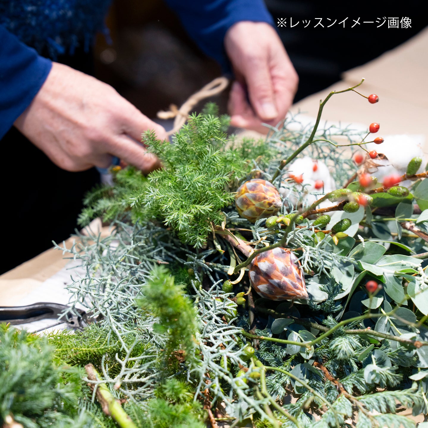 四季とフラワーアレンジレッスン《3月：桜と春のパラレルアレンジ