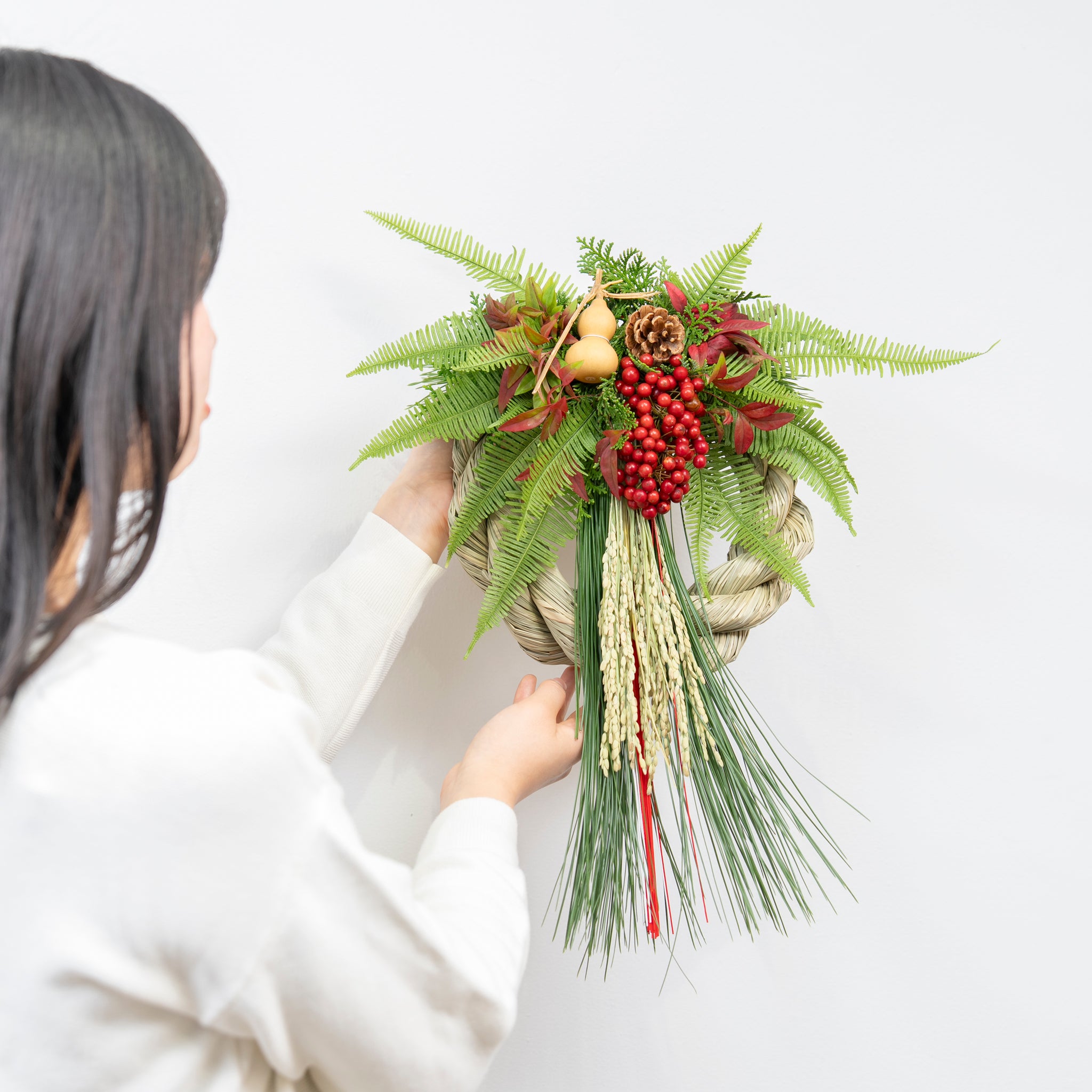 【数量限定】冬の枝ものでつくった正月飾り（生花）