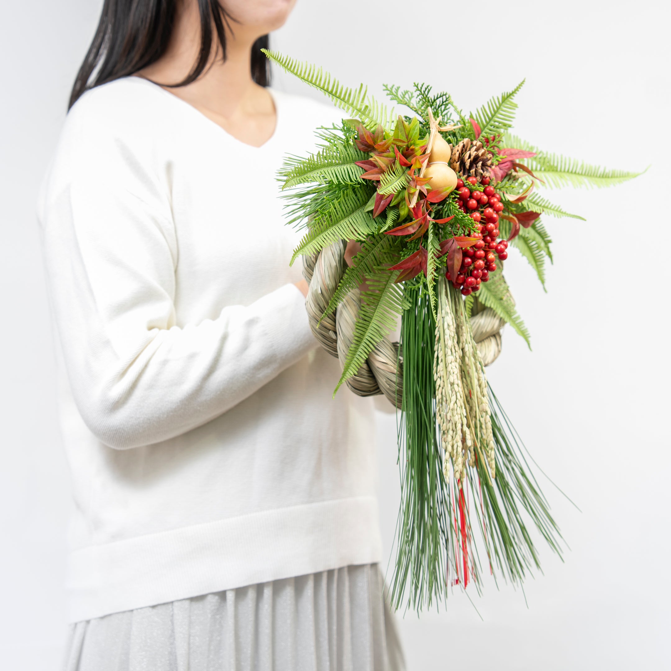 【数量限定】冬の枝ものでつくった正月飾り（生花）