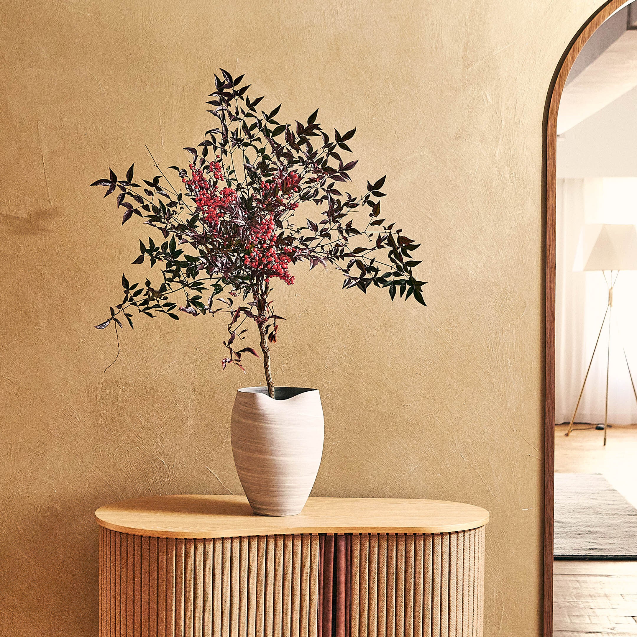 【先行販売】EDA POD ながれ ｜ 水替えしやすい壺型の枝もの花器