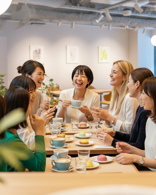 <span style="letter-spacing:0.1em;">いつものメンバーでゆったり女子会に</span>