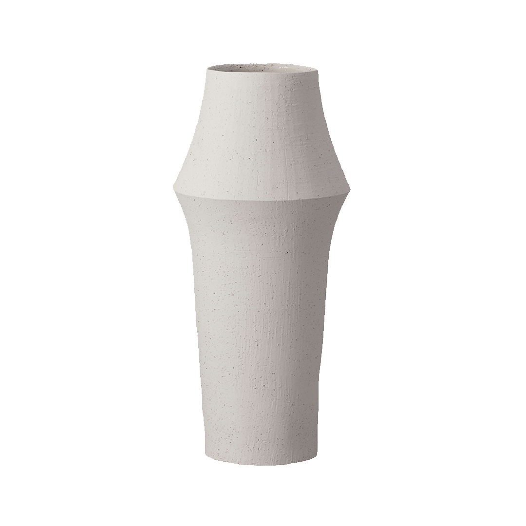 クレイ ZARA マットホワイト 花器 CC190078-101 陶器