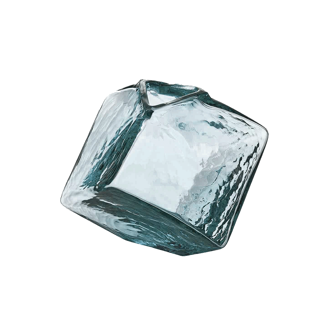 クーボ ｜ 清廉に輝く、四角いフラワーベース